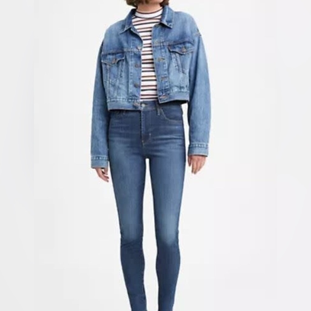 Levis 720 High Rise Super Skinny Denim Jeans Size 28